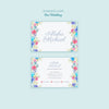 Colorful Wedding Concept Business Card Psd
