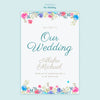 Colorful Wedding Concept Poster Psd