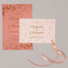 Colorful Wedding Invitation With Ribbon Psd