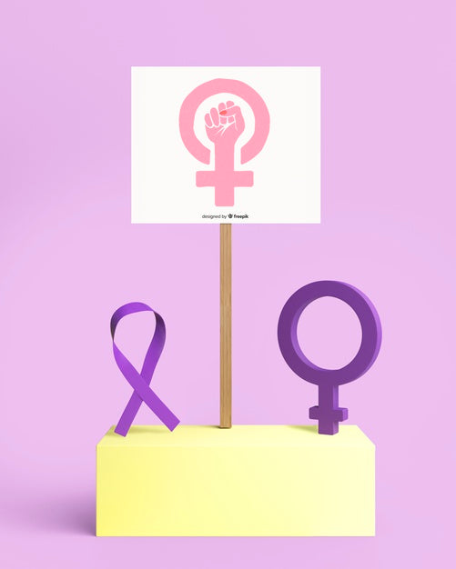 Colourful Girl Power Concept Assortment Psd