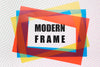 Colourful Modern Frames Mock-Up Psd