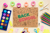 Colourful Products For School Beginning Psd