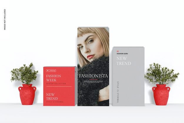 Column Display Stand Mockup, Front View Psd