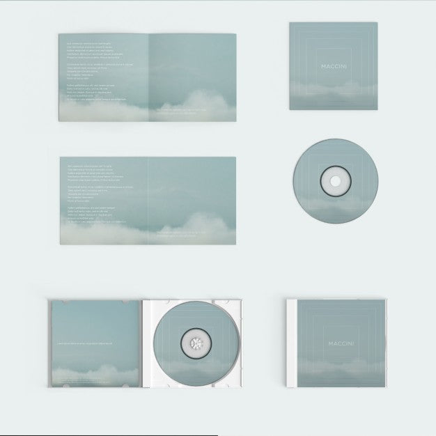 Compact Disc Cover Mock Up Psd