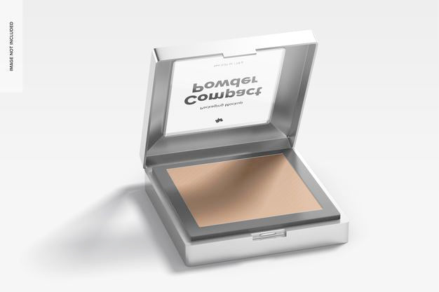 Compact Powder Packaging Mockup Psd