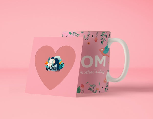 Composition For Mother'S Day With Card Psd