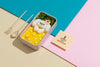 Composition Of Bento Box With Mock-Up Card Psd