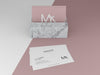 Composition Of Business Card Mock-Up Psd