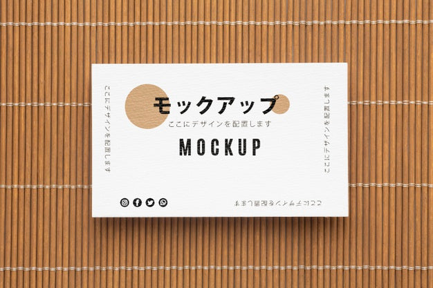 Composition Of Business Visiting Card Psd