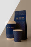 Composition Of Coffee Shop Cup Mock-Up Psd