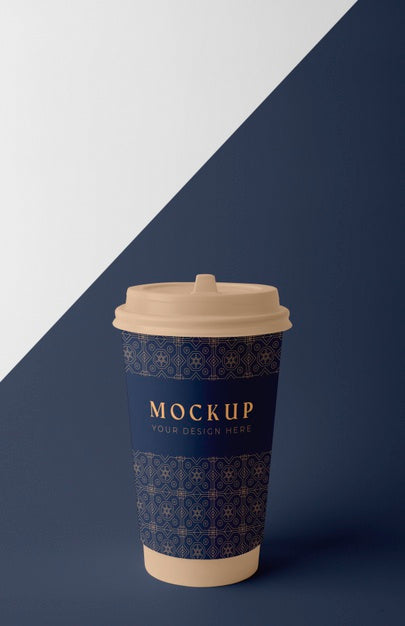 Composition Of Coffee Shop Cup Mock-Up Psd