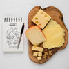 Composition Of Delicious Cheese With Notepad Mock-Up Psd