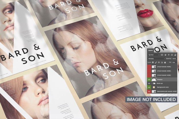 Composition Of Flyer Mockup Psd