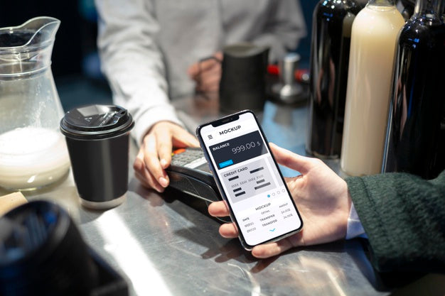 Composition Of Mobile Payment Application Mock-Up Psd