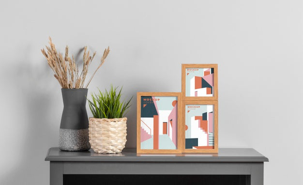 Composition Of Modern Mock-Up Frames Psd