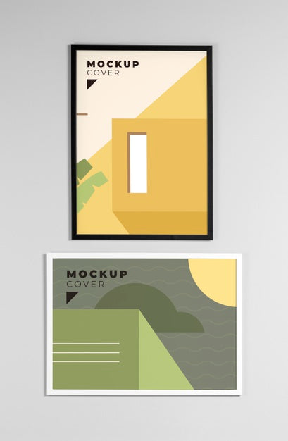Composition Of Modern Mock-Up Frames Psd