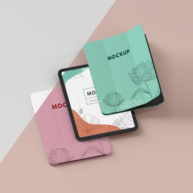 Composition Of Tablet Case Mock-Up Psd