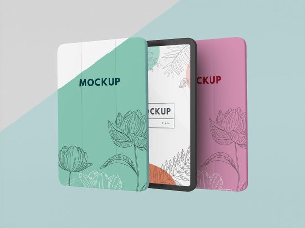 Composition Of Tablet Case Mock-Up Psd