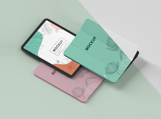 Composition Of Tablet Case Mock-Up Psd