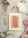 Composition Of Wedding Elements With Invitation Mock-Up Psd