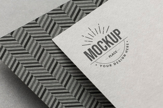 Composition With Company Branding Card Mock-Up Psd