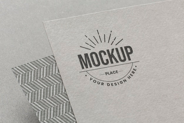 Composition With Company Branding Card Mock-Up Psd