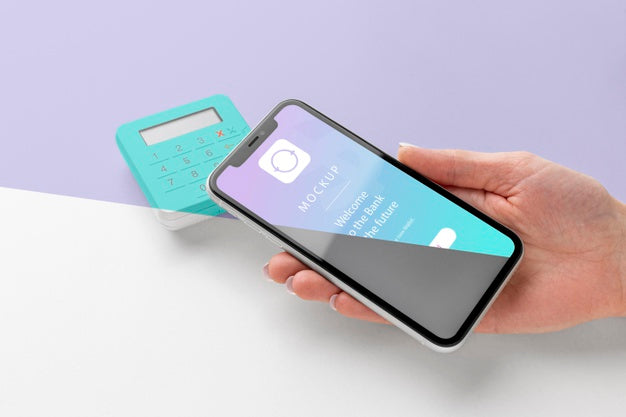 Composition With Smart Payment App Mock-Up Psd