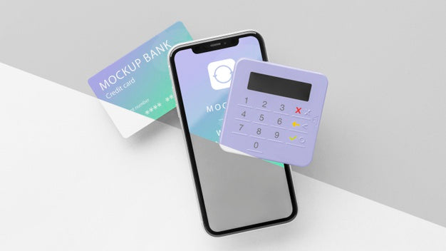 Composition With Smart Payment App Mock-Up Psd