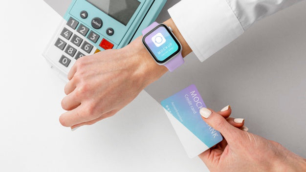 Composition With Smart Payment App Mock-Up Psd