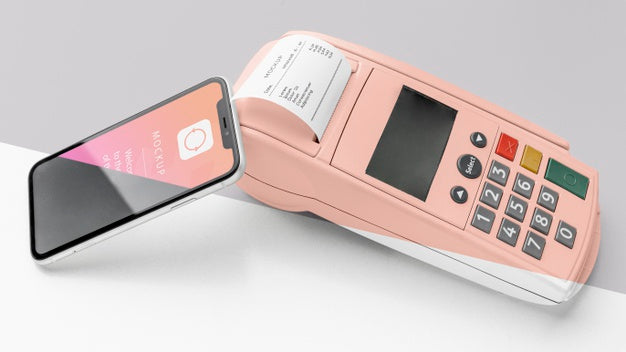 Composition With Smart Payment App Mock-Up Psd