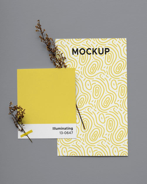 Composition With Ultimate Gray And Illuminating Elements Psd