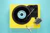 Composition With Vinyl Record Mock-Up Psd