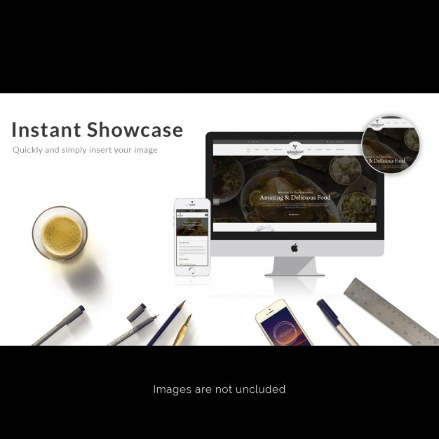 Computer And Mobile Phone Mock Up Psd