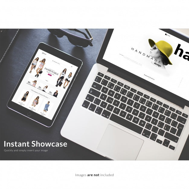 Computer And Tablet Mock Up Psd