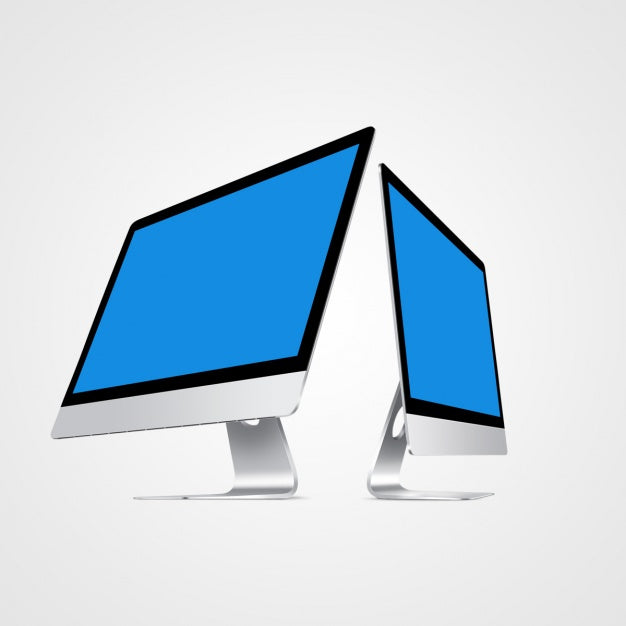 Computer Mock Up Design Psd