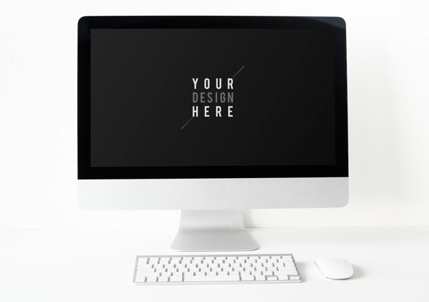 Computer Monitor Screen Mockup Template Psd