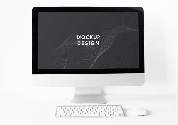 Computer Monitor Screen Mockup Template Psd
