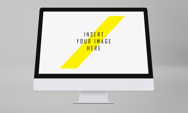 Computer Screen Top View Mock Up Psd