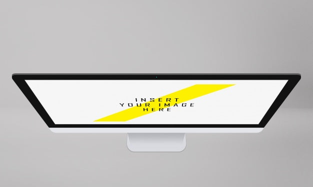 Computer Screen Top View Mock Up Psd