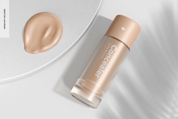 Concealer Bottle Mockup, Perspective View Psd