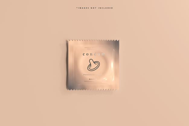 Condom Packaging Mockup Psd