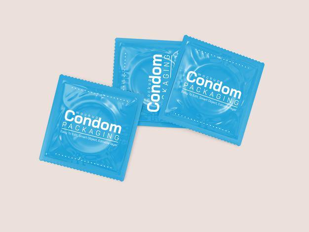 Condom Packaging Mockup Psd