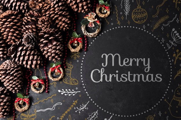 Cones And Coronets Prepared For Christmas Psd