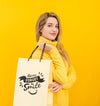 Confident Woman With Yellow Concept Mock-Up Psd