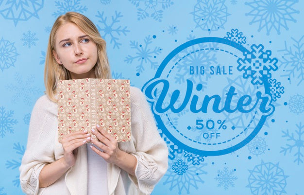 Confident Young Woman With Mock-Up Psd