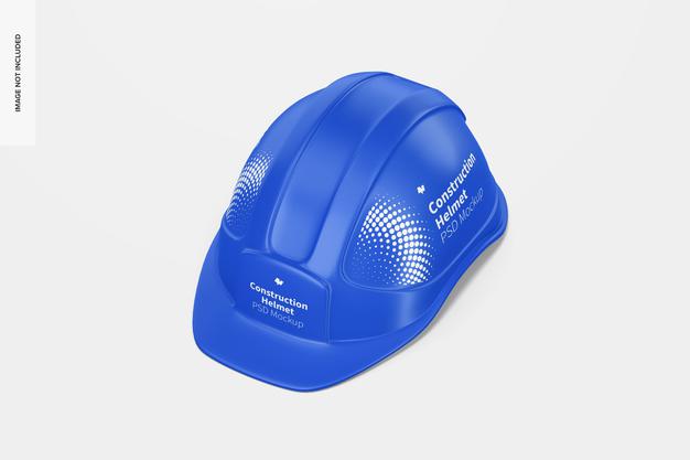 Construction Helmet Mockup, Perspective View Psd