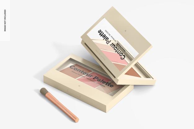 Contour Palettes Mockup Psd