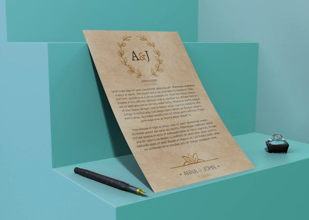Contract Mock-Up Paper For Special Events Psd
