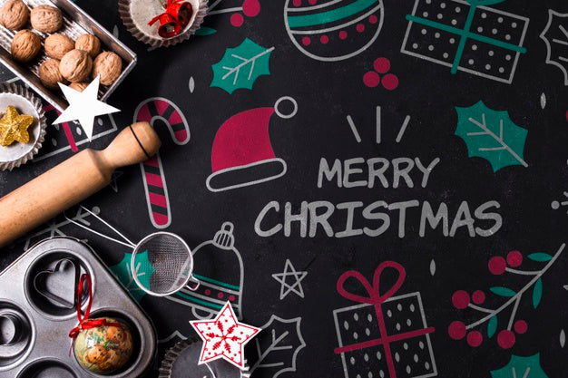 Cookies Baked For Christmas Holiday Psd