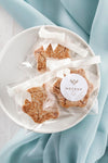 Cookies In Transparent Packaging Top View Psd